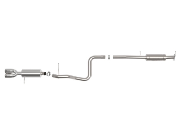 Picture of aFe Takeda Series 2 1-2in 304 SS Cat-Back 14-19 Ford Fiesta L4-1-6L t w-Polished Tip