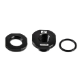 Picture of Mishimoto 1-8in NPT CNC-Machined Nozzle Mount Adapter - Black