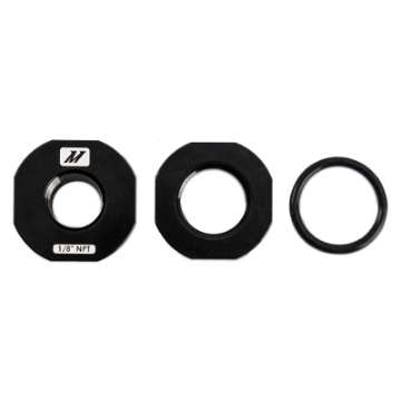 Picture of Mishimoto 1-8in NPT CNC-Machined Nozzle Mount Adapter - Black