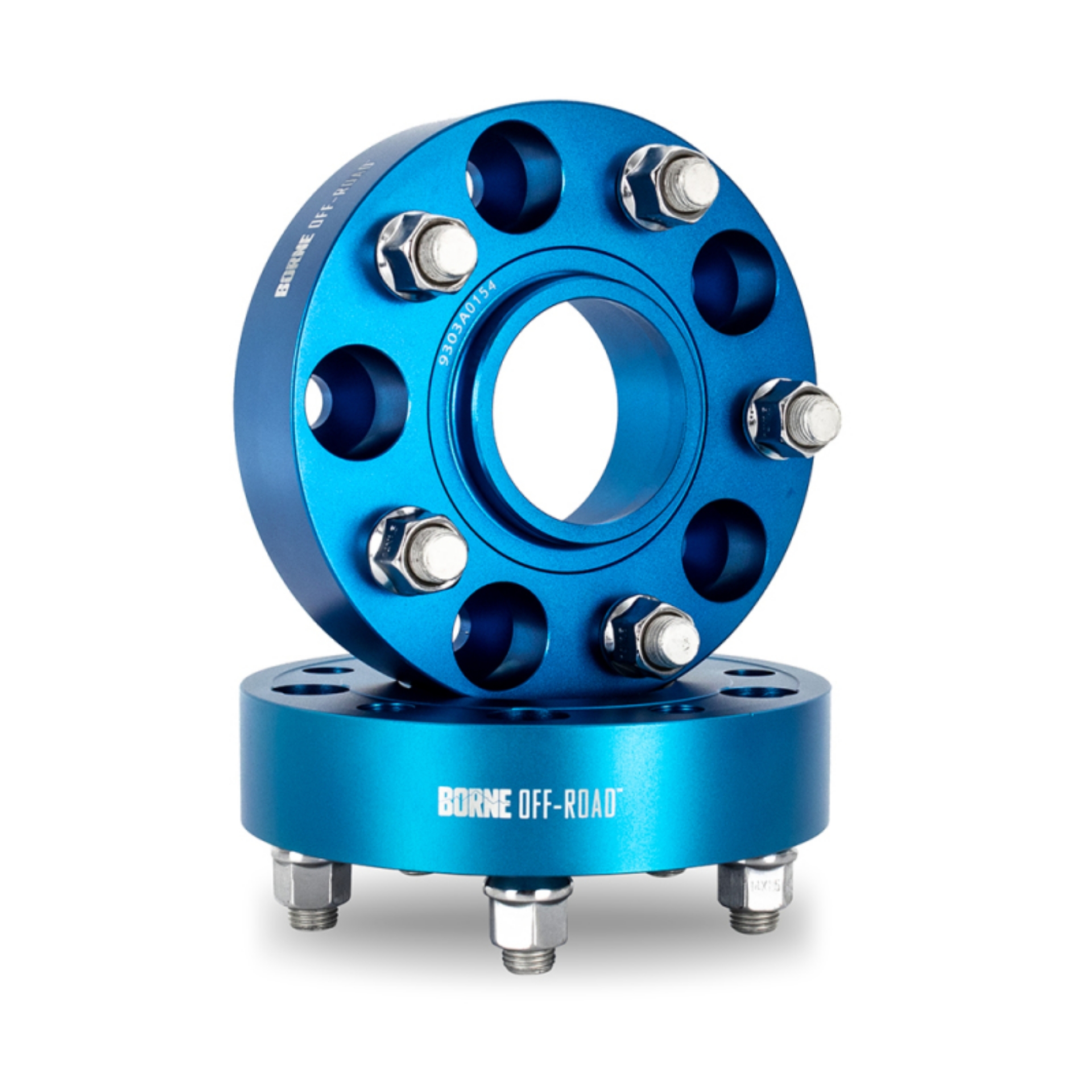 Picture of Borne Off-Road Wheel Spacers - 5x127 - 71-6 - 45mm - M14 - Blue
