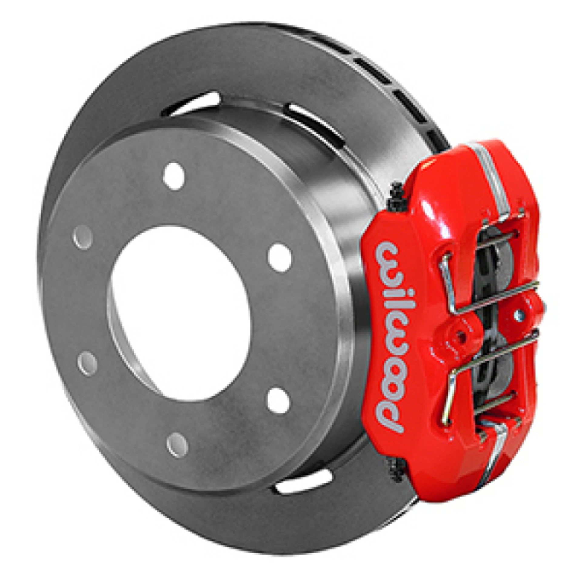 Picture of Wilwood 63-87 C10-C15 DynaPro FDPLP Red Calipers 11in x -81in Rotors 6-Lug Rear Disc Brake Kit