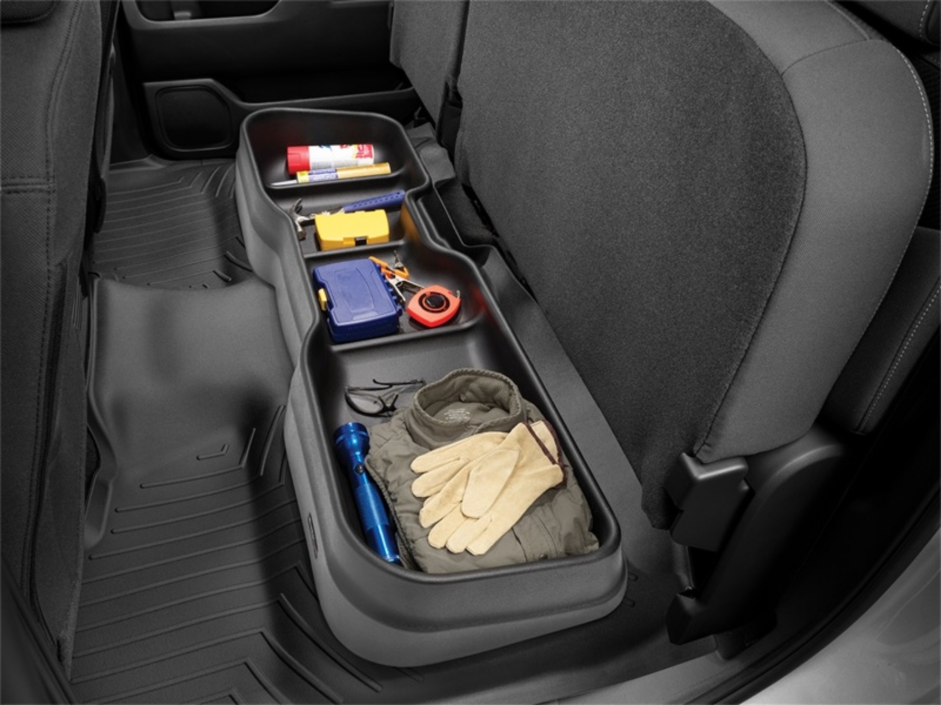 Picture of WeatherTech 99-07 Ford F250-F350-F450-F550 60-40 Bench Only Underseat Storage System