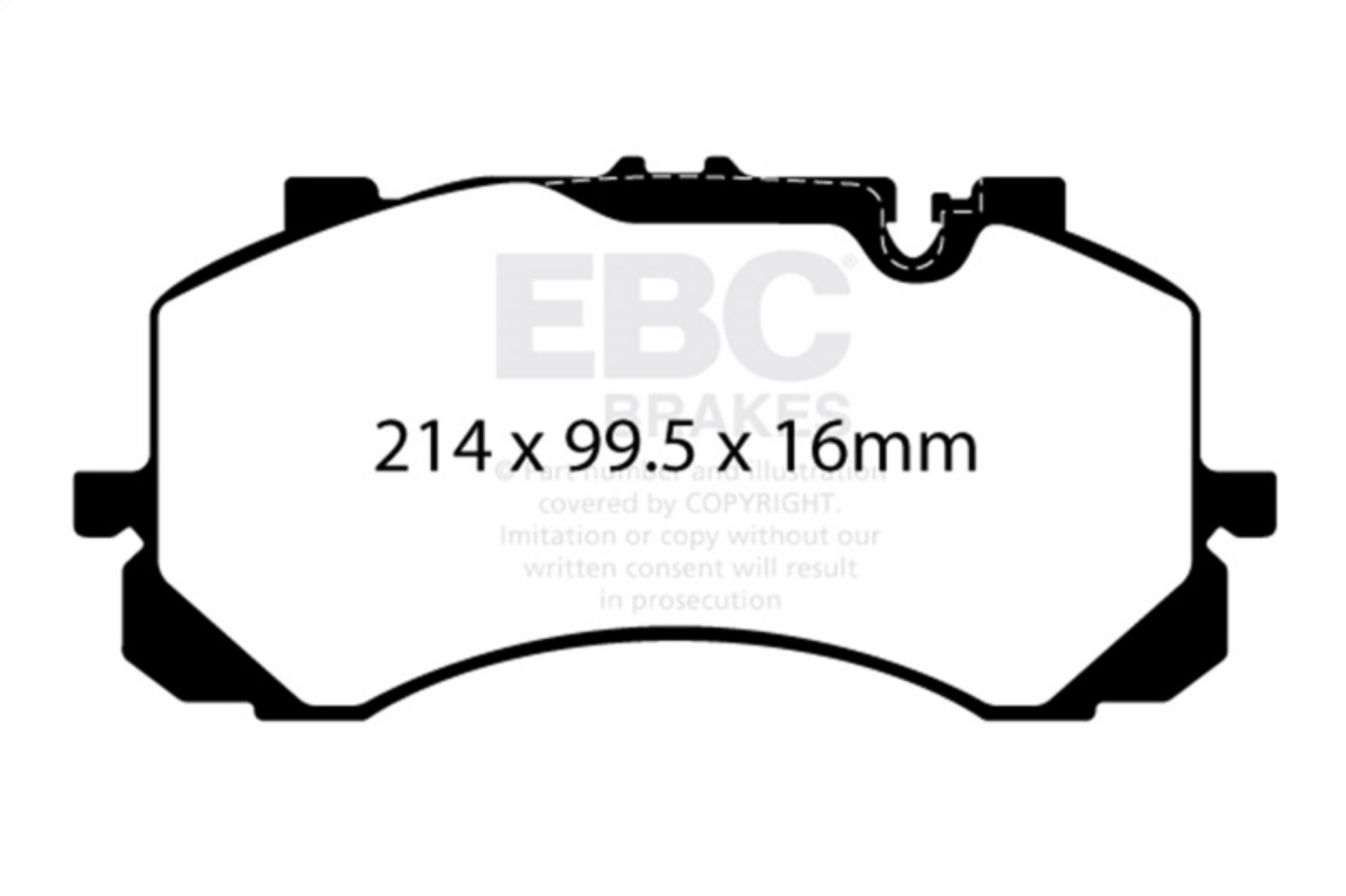 Picture of EBC 2019+ Bentley Bentayga 4-0TT Yellowstuff Front Brake Pads