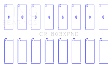 Picture of King Engine Bearings Chevrolet SBC 265ci-283ci-327ci Performance Rod Bearing Set