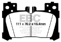 Picture of EBC 2018+ Lexus LC500 5-0L Redstuff Rear Brake Pads