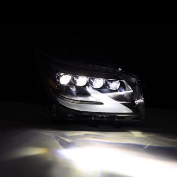 Picture of AlphaRex 14-19 Lexus GX 460 NOVA LED Projector Headlights Plank Style Black w-Activ Light-Seq Signal