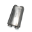 Picture of Ticon Industries 17in OAL 3-0in Dual In-Out Thin Oval Titanium Muffler - Matte