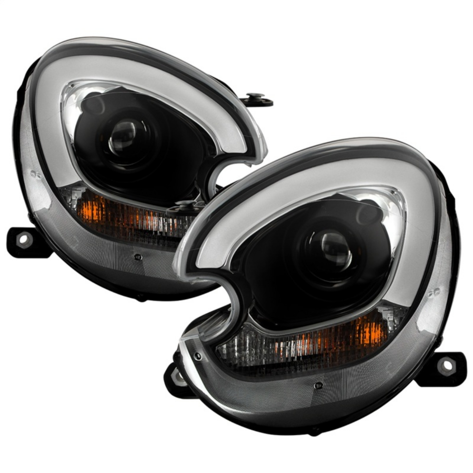 Picture of Spyder Mini Countryman 11-16 V2 Xenon-HID Only Projector Headlights - Black PRO-YD-MCO11HID-BK