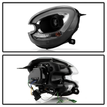 Picture of Spyder Mini Countryman 11-16 V2 Xenon-HID Only Projector Headlights - Black PRO-YD-MCO11HID-BK