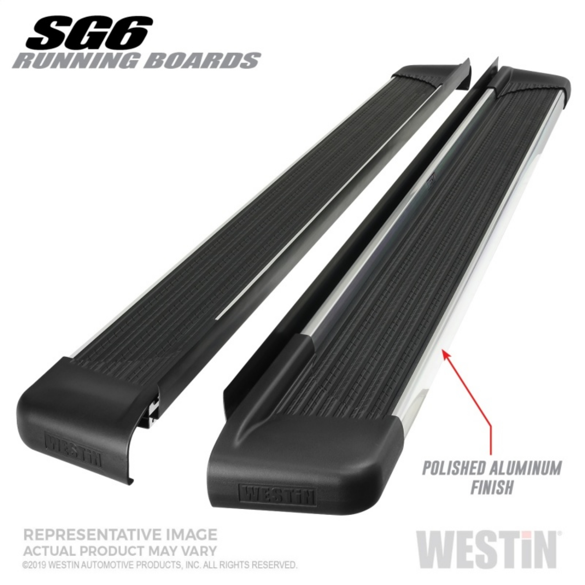 Picture of Westin SG6 Polished Aluminum Running Boards 74-25 in - Polished