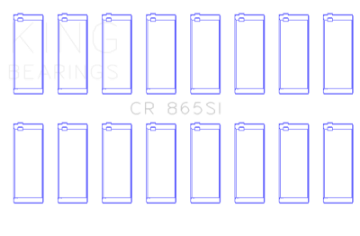 Picture of King Chevrolet SBC 307CI-350CI & GEN III-IV OD+-002in -010in Bi-Metal Rod Bearing Set