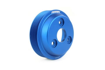 Picture of PERRIN 22-25 Subaru WRX - 21-25 Crosstrek - 20-25 LGT-OBXT-FXT Lightweight Water Pump Pulley - Blue