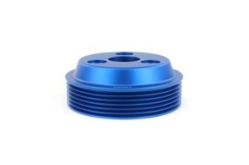 Picture of PERRIN 22-25 Subaru WRX - 21-25 Crosstrek - 20-25 LGT-OBXT-FXT Lightweight Water Pump Pulley - Blue