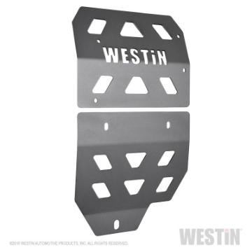 Picture of Westin 18-22 Jeep Wrangler JL Transmission Pan Skid Plate - Textured Black