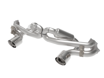 Picture of aFe MACHForce XP 2-25in-2-5in 304SS Exhaust Cat-Back 20-22 Porsche Cayman GT4 718 - Polished Tips