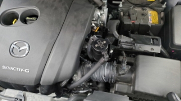 Picture of J&L 14-24 Mazda CX5 2-5L Non-turbo Driver Side 3-0 Oil Separator Kit - Black Anodized