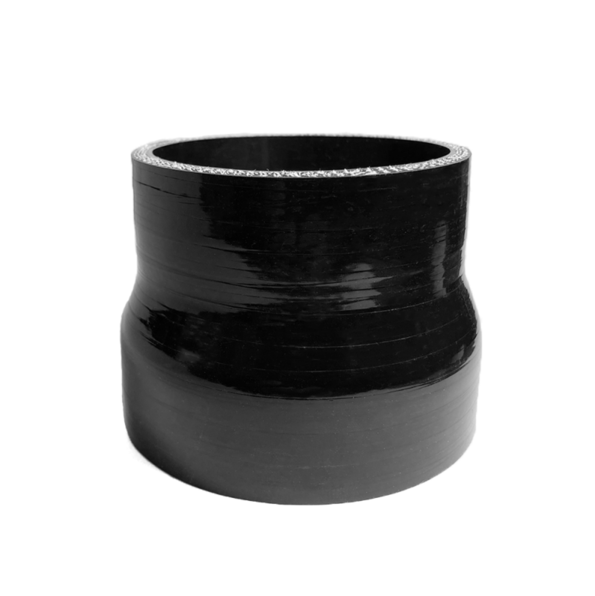 Picture of Ticon Industries High Temp 4-Ply Black 2-5in to 2-75in Reinforced Silicone Reducer