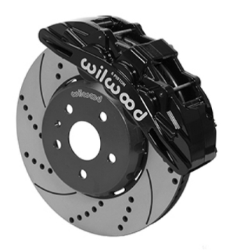 Picture of Wilwood SX6R Front Brake Kit 14in SRP Slotted-Drilled Black 16-19 Chevy Camaro SS