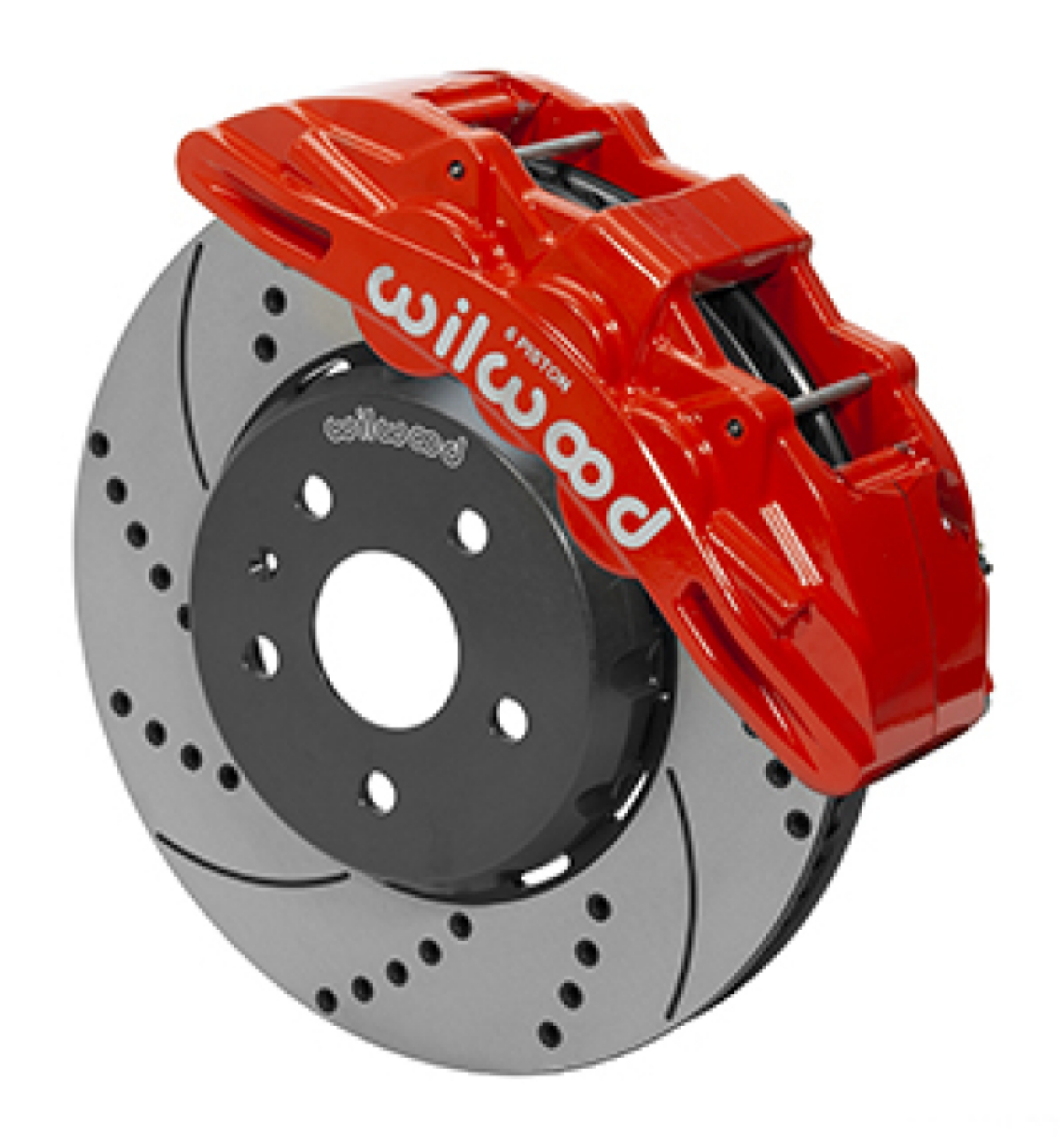 Picture of Wilwood SX6R Front Brake Kit 14in SRP Slotted-Drilled Red 16-19 Chevy Camaro SS