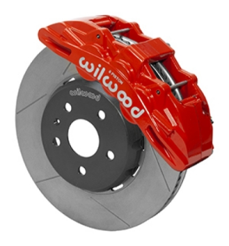 Picture of Wilwood SX6R Front Brake Kit 14in SRP Slotted Red 16-19 Chevy Camaro SS