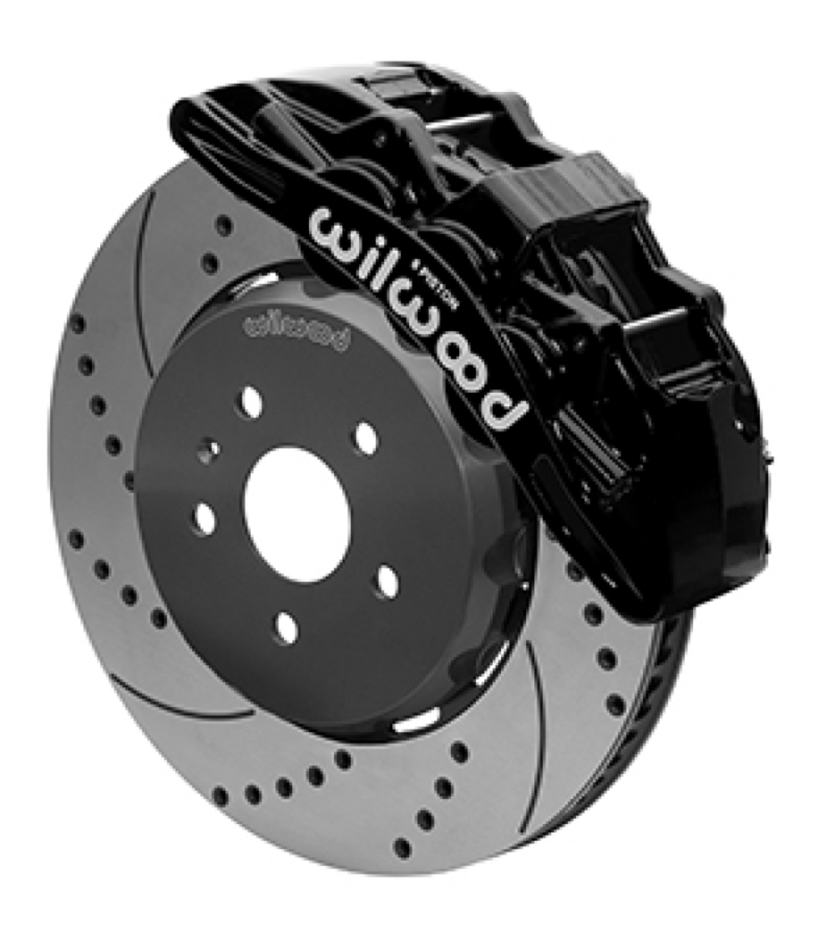 Picture of Wilwood SX6R Front Brake Kit 15in Lug Drive Slotted-Drilled Black w- Lines 10-14 Chevrolet Camaro SS
