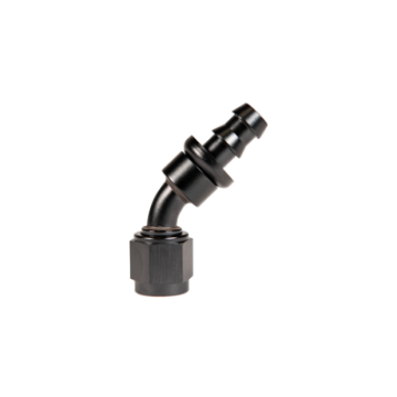 Picture of Fleece Performance Universal -8AN 45Deg to Hose Barb - Black