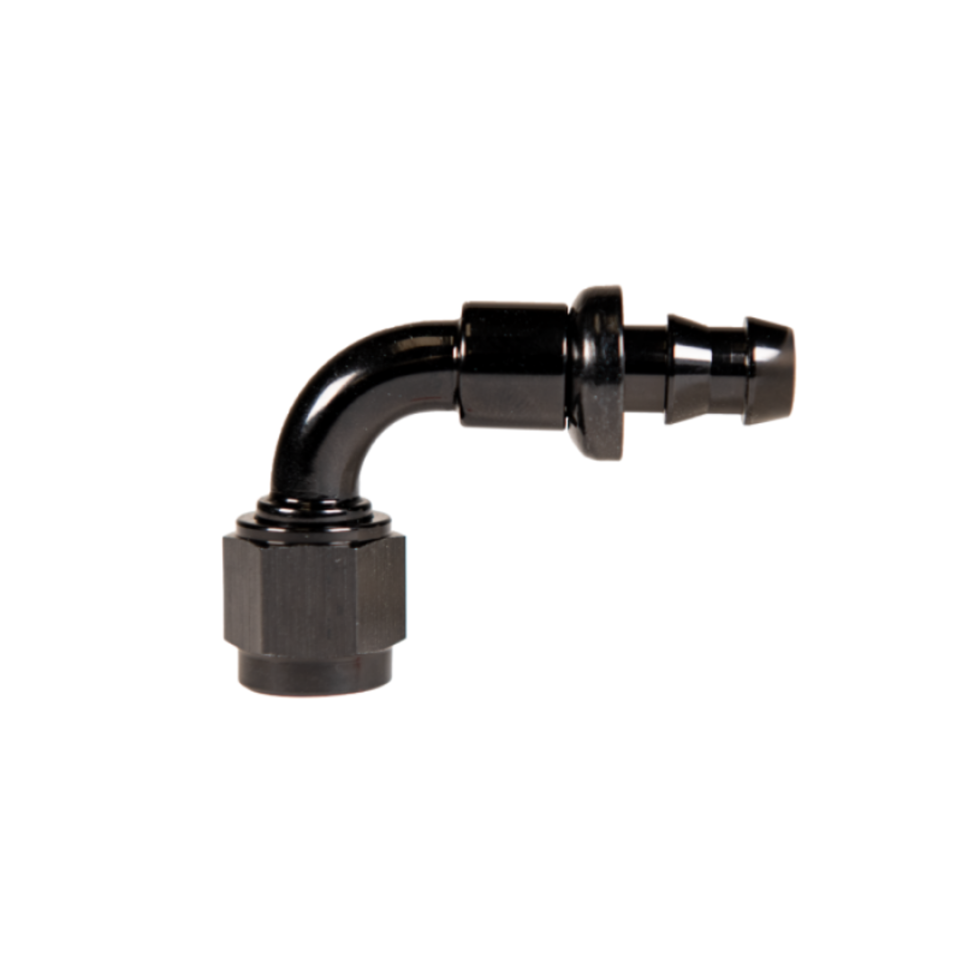 Picture of Fleece Performance Universal -8AN 90Deg to Hose Barb - Black