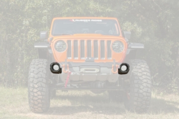 Picture of Rugged Ridge Jeep 19-22 Wrangler JL-20-22 Gladiator Venator Front Bumper Stubby Ends - Black