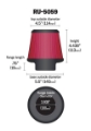 Picture of K&N Universal Clamp-On Air Filter 3-15-16in FLG - 5-1-2in B - 4-1-2in T - 4-7-16in H