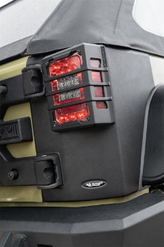 Picture of Rugged Ridge Rear Corner Kit Body Armor 4-Door 07-18 Jeep Wrangler JKU