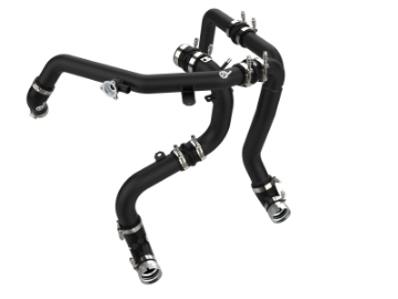 Picture of aFe 21-23 Ford Bronco V6-2-7Ltt BladeRunner Alum Hot & Cold Charge Pipe Kit - Black