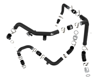 Picture of aFe 21-23 Ford Bronco V6-2-7Ltt BladeRunner Alum Hot & Cold Charge Pipe Kit - Black