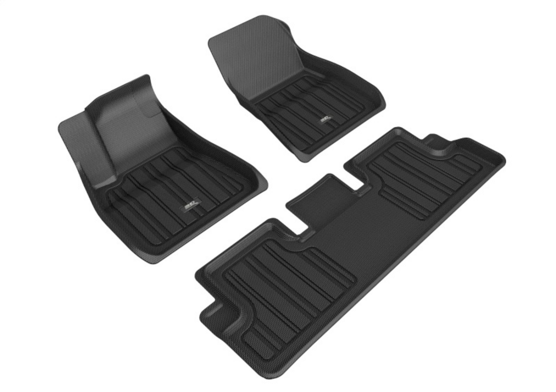 Picture of 3D MAXpider 2020-2022 Tesla Model 3 Elitect 1st & 2nd Row Floormats - Black