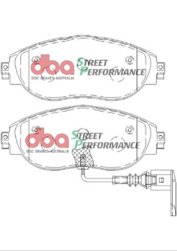 Picture of DBA 13-21 Volkswagen Golf R MK7 SP Performance Front Brake Pads