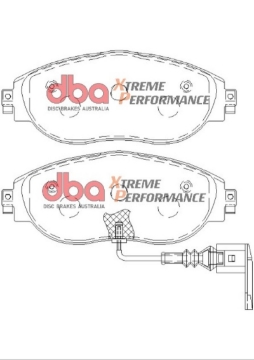 Picture of DBA 13-21 Volkswagen Golf R MK7 XP Performance Front Brake Pads