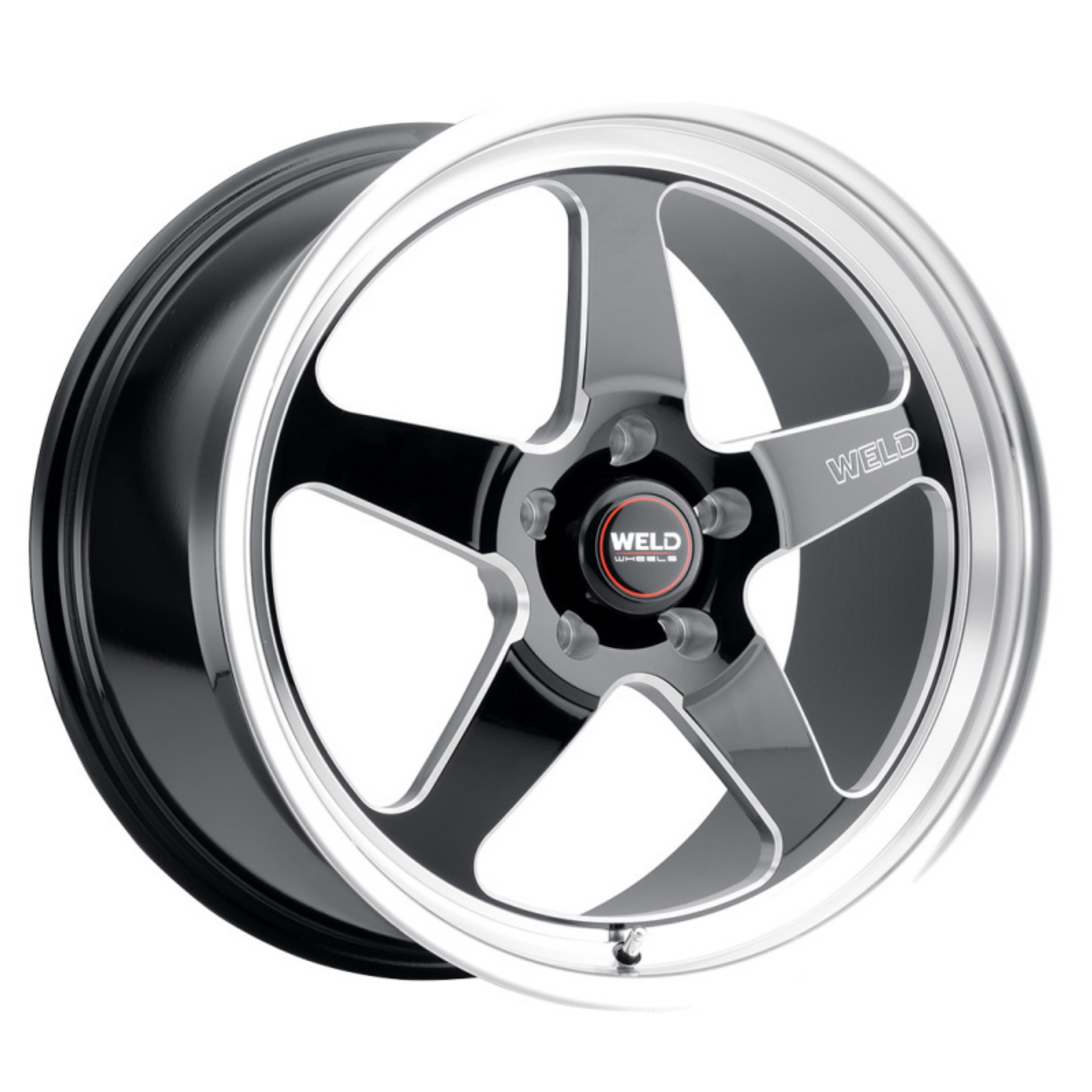Picture of Weld S104 20x9-5 Ventura 5x135 ET13 BS5-75 Gloss BLK MIL DIA 87-1