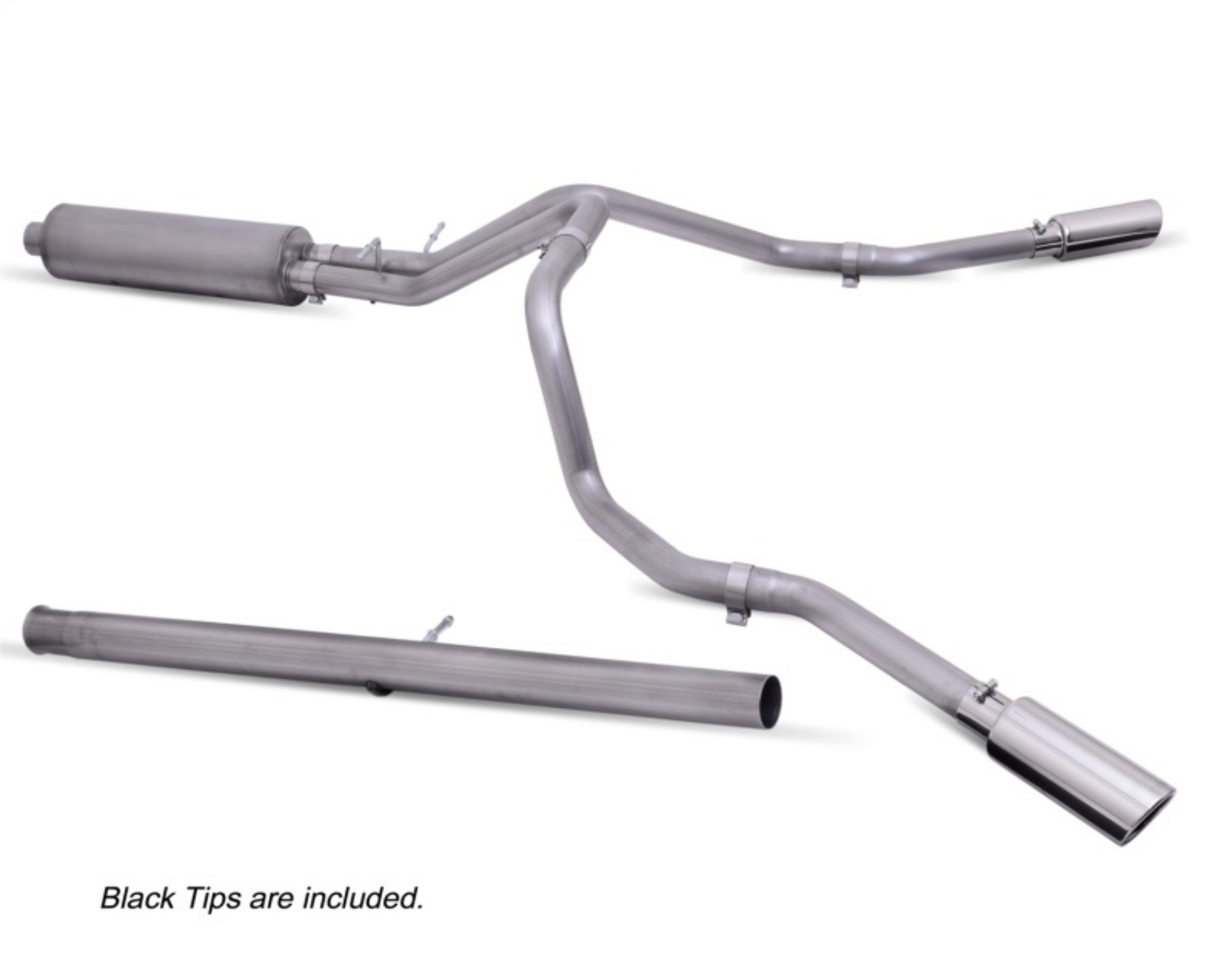 Picture of Gibson 20-21 Chevy Silverado 2500HD 6-6L 2-5in Cat-Back Dual Extreme Exhaust - Black Elite