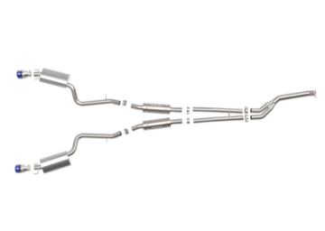 Picture of aFe POWER Takeda 16-17 Lexus IS200t L4-2-0L t 2-5in-3in 304 SS CB Exhaust w- Blue Tip