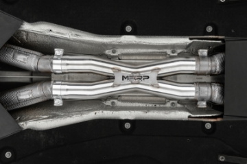 Picture of MBRP 12-21 Ferrari 812SF-812GTS-F12 6-3L- 6-5L 3in Resonator Delete X-Pipe - T304
