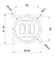 Picture of Oracle 60mm 15W Fog Beam LED Emitter - 3000K