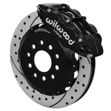 Picture of Wilwood 63-87 C10-C15 Superlite 6p FNSL6R Brake Kit Drill-Slot DSE Spindle 13-06 Rotor - Black