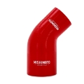 Picture of Mishimoto Silicone Reducer Coupler 45 Degree 2-25in to 3in - Red