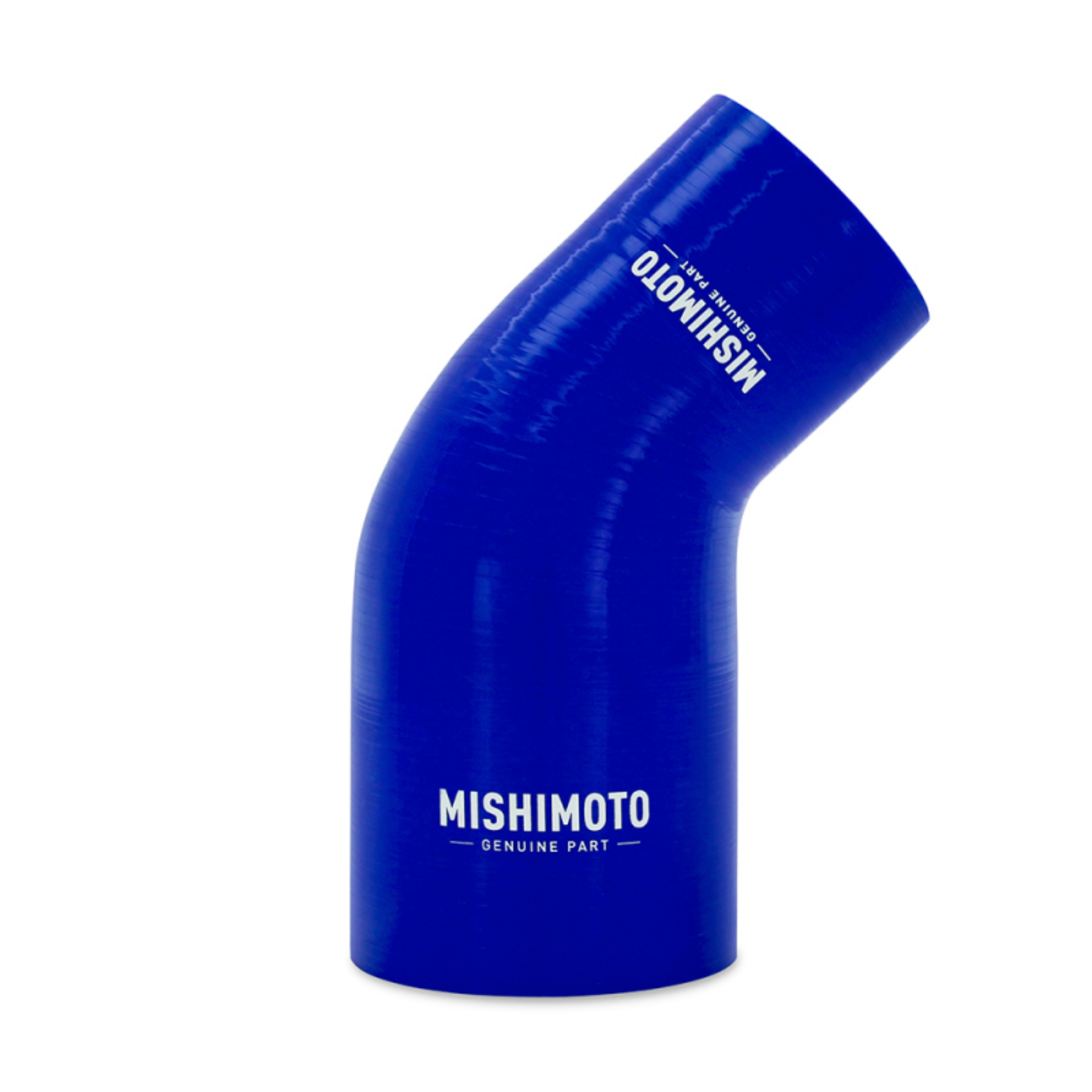 Picture of Mishimoto Silicone Reducer Coupler 45 Degree 2-5in to 3-5in - Blue