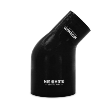 Picture of Mishimoto Silicone Reducer Coupler 45 Degree 2-5in to 4in - Black