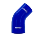 Picture of Mishimoto Silicone Reducer Coupler 45 Degree 3in to 3-75in - Blue