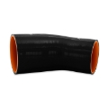 Picture of Mishimoto Silicone Reducer Coupler 45 Degree 3in to 4in - Black