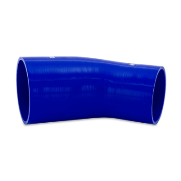 Picture of Mishimoto Silicone Reducer Coupler 45 Degree 3-5in to 4in - Blue
