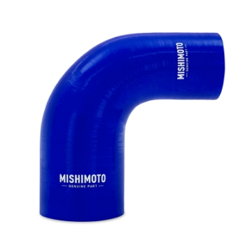 Picture of Mishimoto Silicone Reducer Coupler 90 Degree 2-25in to 3in - Blue