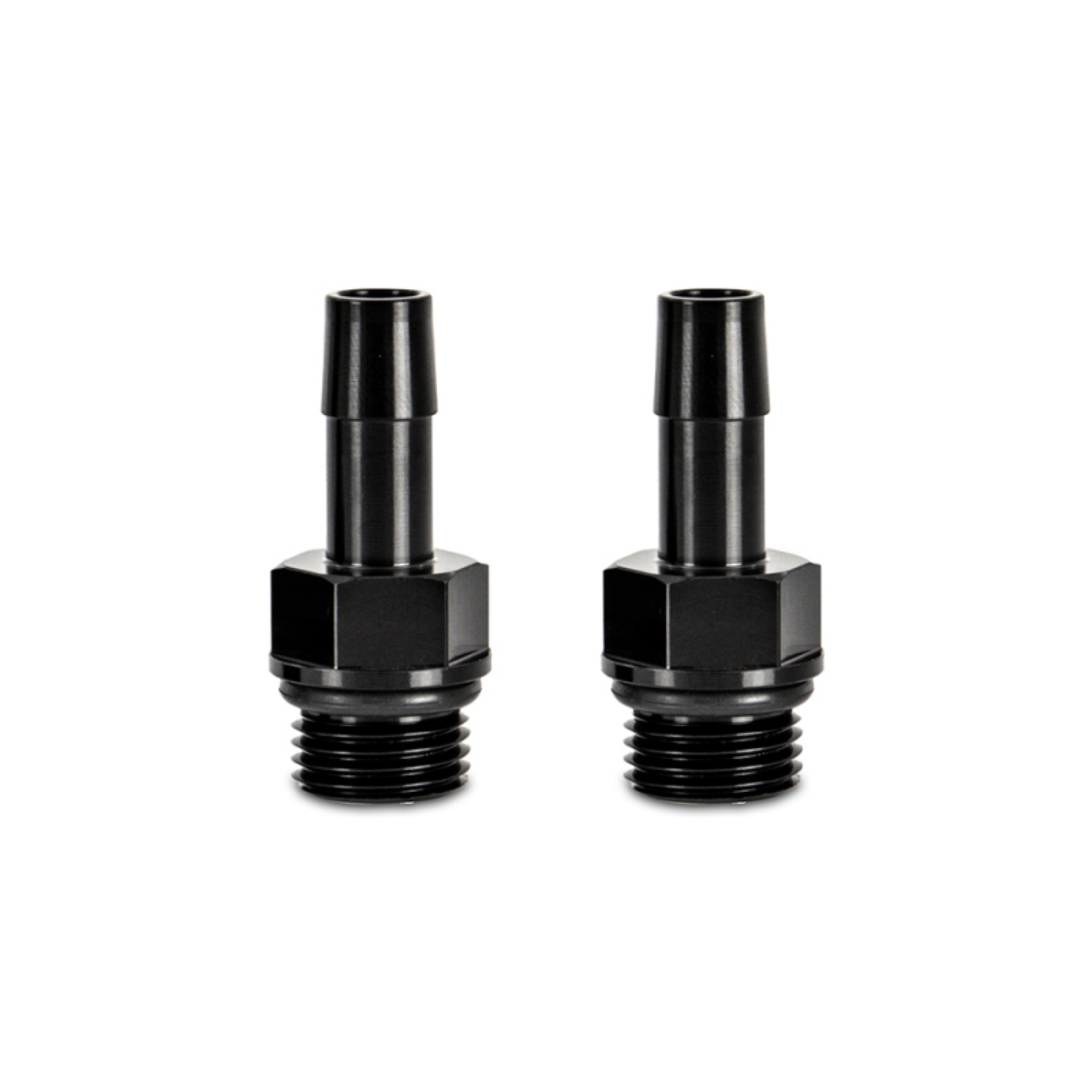 Picture of Mishimoto 2pcs M16x1-5 3-8in Aluminum Catch Can Fitting Black