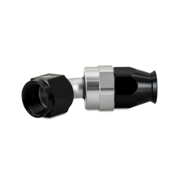 Picture of Mishimoto Aluminum PTFE -6AN 45 Degree Fitting Black